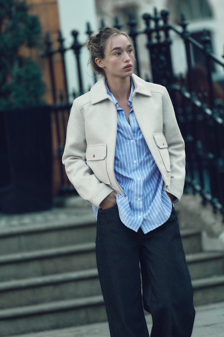 Veste Femme Zippée avec Ornements