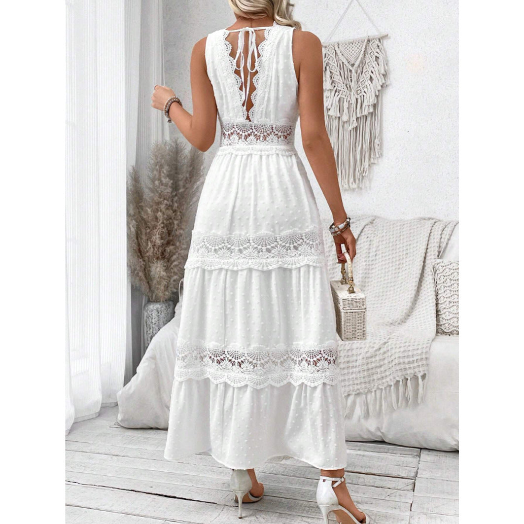 Robe Dentelle Blanche Élégante