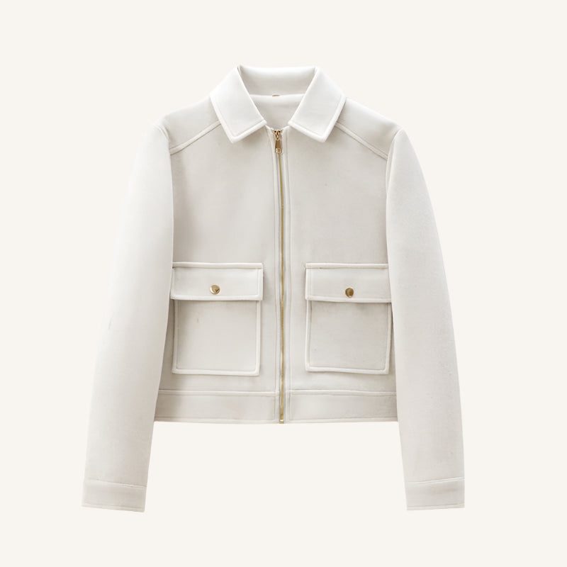Veste Femme Zippée avec Ornements
