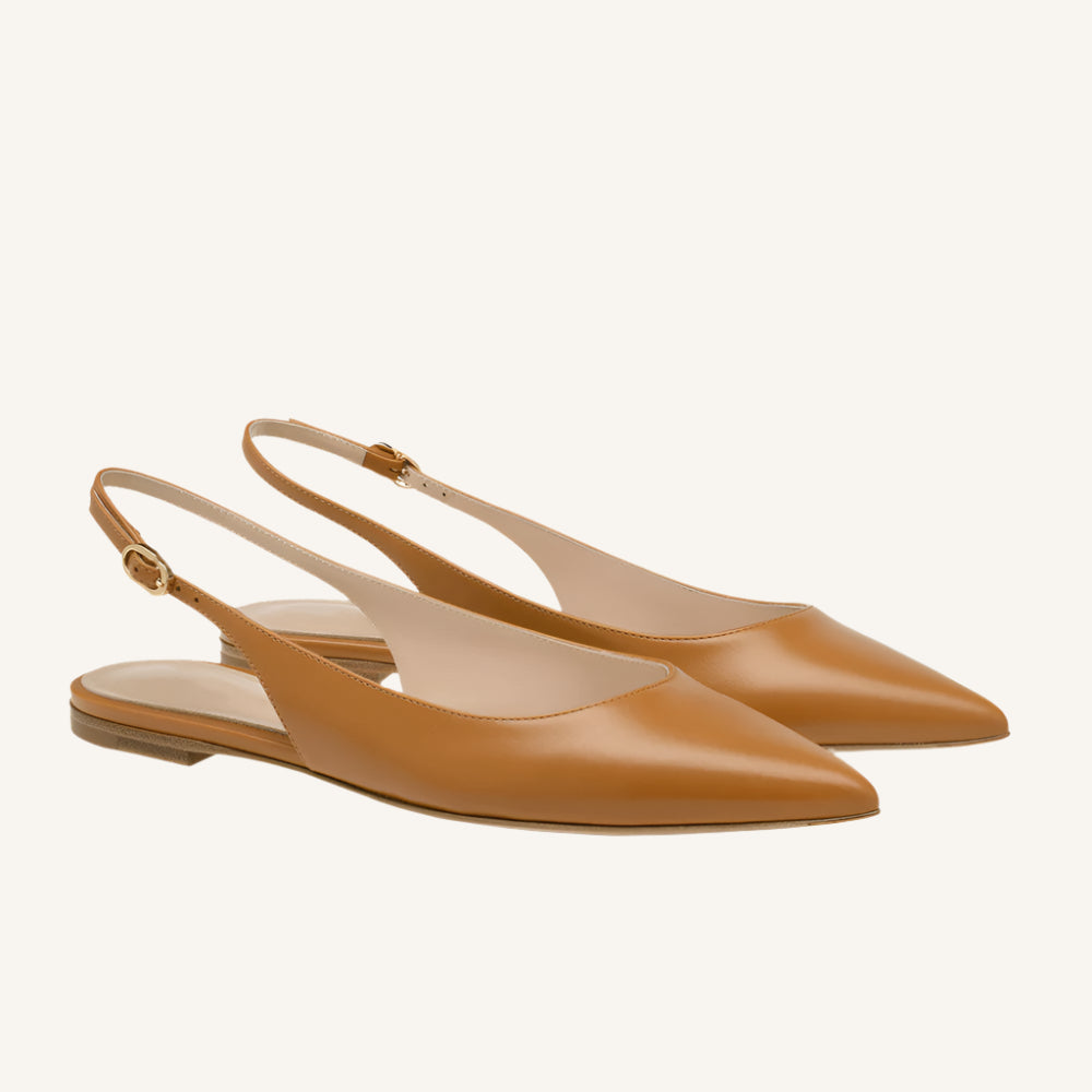 Chaussures Plates Pointues Élégantes Slingback Hermine