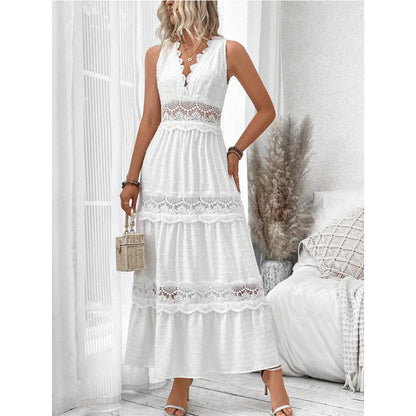 Robe Dentelle Blanche Élégante