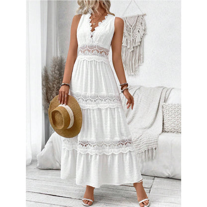 Robe Dentelle Blanche Élégante