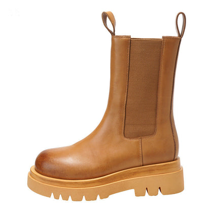 Bottes Femme Montantes Style Martin | Mode Plateforme Chic