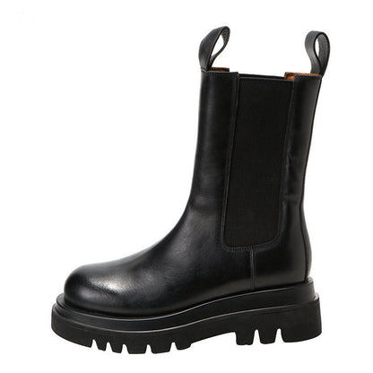 Bottes Femme Montantes Style Martin | Mode Plateforme Chic