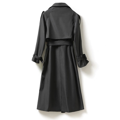 Trench mi-long femme ceinturé élégant et chic