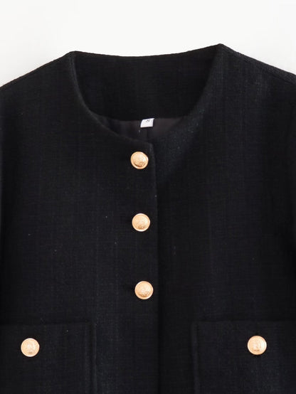 Veste Femme Classique Style Décontracté Uni Chic