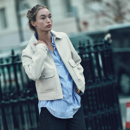 Veste Femme Zippée avec Ornements