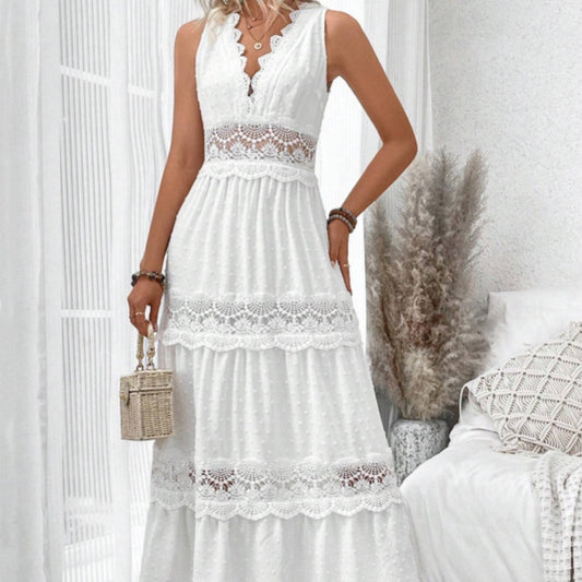 Robe Dentelle Blanche Élégante