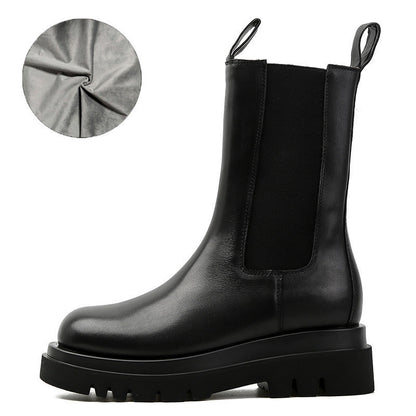 Bottes Femme Montantes Style Martin | Mode Plateforme Chic