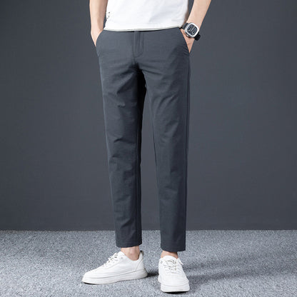Pantalon Homme Ajusté Élégant Printemps-Automne