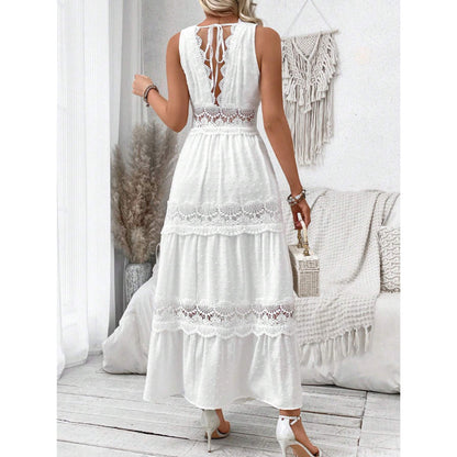 Robe Dentelle Blanche Élégante