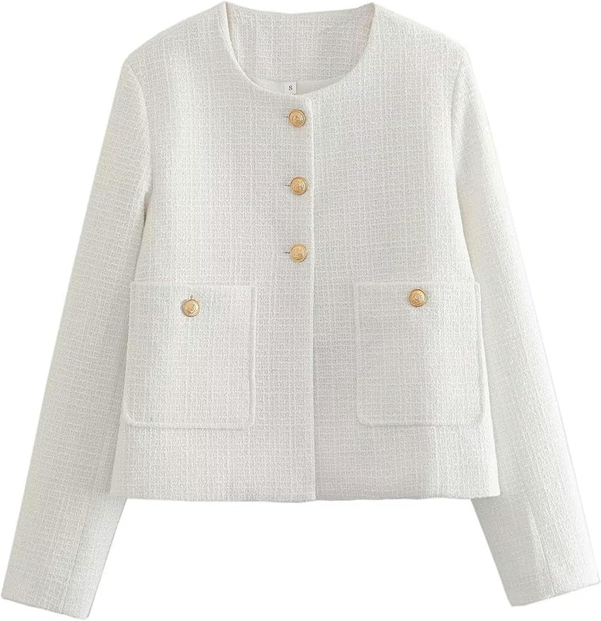 Veste Femme Classique Style Décontracté Uni Chic