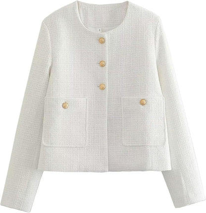 Veste Femme Classique Style Décontracté Uni Chic