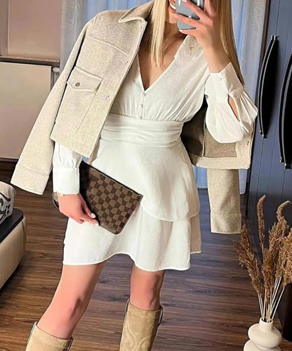 Veste Femme Zippée avec Ornements
