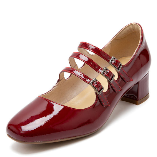 Chaussures Femme Carel | Bout Carré, Talon Épais, Boucle