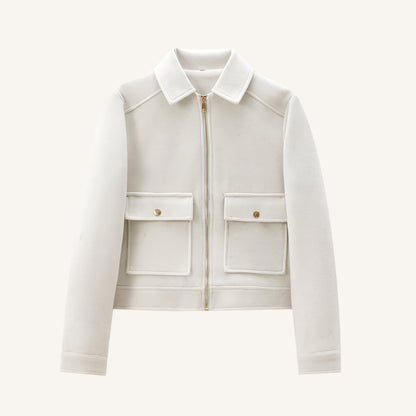 Veste Femme Zippée avec Ornements