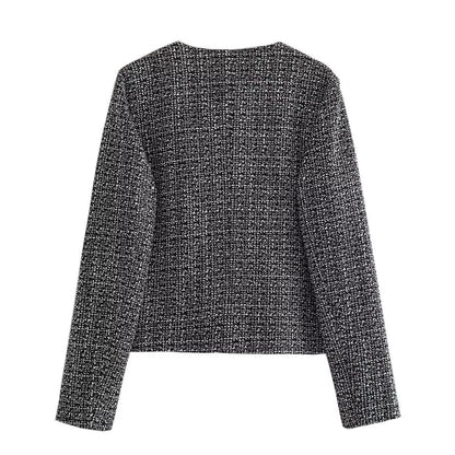 Veste Femme Classique Style Décontracté Uni Chic