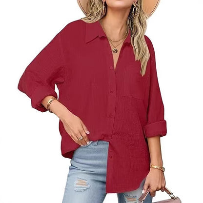 Chemise Femme Manches Longues | Style Décontracté