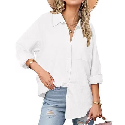 Chemise Femme Manches Longues | Style Décontracté
