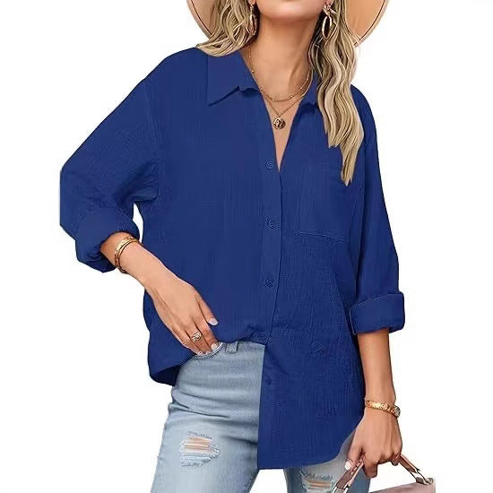 Chemise Femme Manches Longues | Style Décontracté