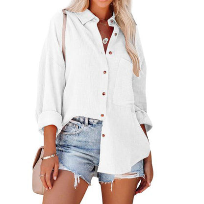 Chemise Femme Manches Longues | Style Décontracté