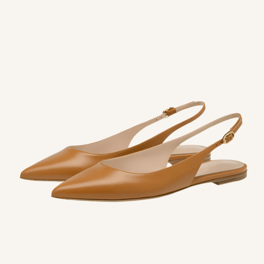 Chaussures Plates Pointues Élégantes Slingback Hermine