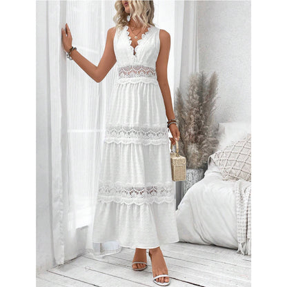 Robe Dentelle Blanche Élégante