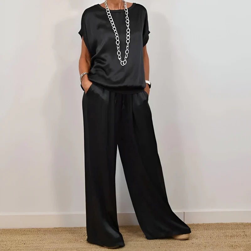 Ensemble Décontracté Femme | Chemise Ample et Pantalon Large