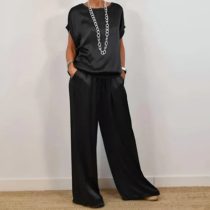 Ensemble Décontracté Femme | Chemise Ample et Pantalon Large