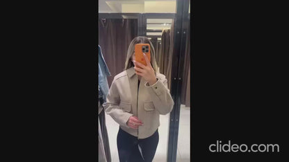 Veste Femme Zippée avec Ornements